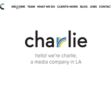 Tablet Screenshot of meetcharlie.com